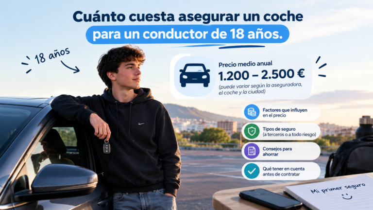Cuánto cuesta asegurar un coche para un conductor de 18 años