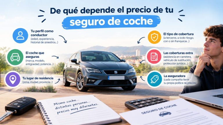 De qué depende el precio de tu seguro de coche y cómo bajarlo