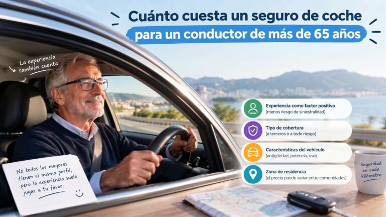 Seguro de coche para mayores de 65 años: cuánto cuesta y cómo pagar menos